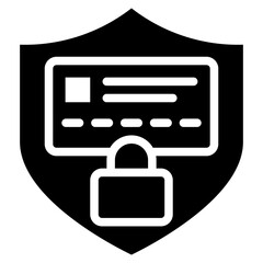 Canvas Print - Fraud Protection icon vector image. Can be used for Safe Payment.