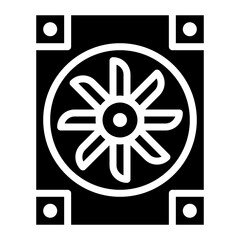 Canvas Print - Cooling Fan icon vector image. Can be used for Additive Maufacturing.