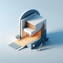 Poster - minimal modern and avant garde architecture  logo. Ideal for advertising commercial concepts, logo icon design. premium illustration. ai