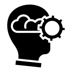 Sticker - Thought process icon vector image. Can be used for Thought Leadership.