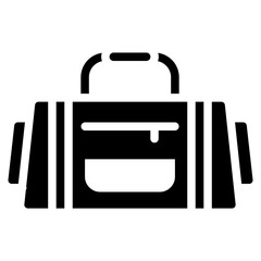 Wall Mural - Gym Bag icon vector image. Can be used for Physical Wellbeing.