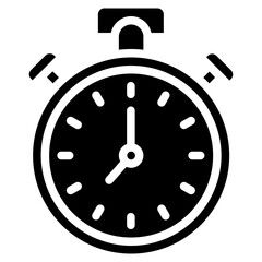 Poster - Stopwatch icon vector image. Can be used for Physical Wellbeing.