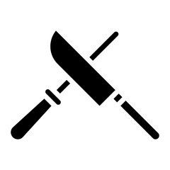 Poster - Sharpening Knife icon vector image. Can be used for Eid al Adha.