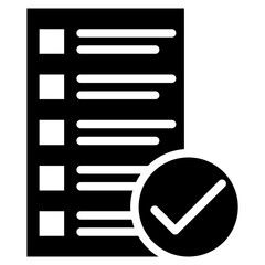 Poster - Evaluation icon vector image. Can be used for Hiring Process.