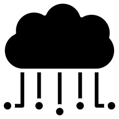 Poster - Cloud Computing icon vector image. Can be used for Digital Disruption.