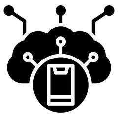 Poster - Internet of Things icon vector image. Can be used for Digital Disruption.