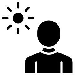 Poster - Sun Exposure icon vector image. Can be used for Skin Burns.