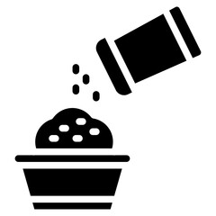 Sticker - Salt icon vector image. Can be used for Raw Metrial.