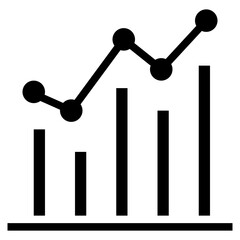 Canvas Print - Statistics icon vector image. Can be used for Market Research.