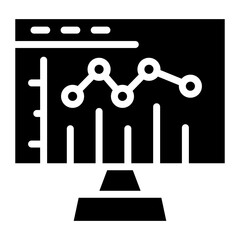 Canvas Print - Analytics icon vector image. Can be used for Data Science.