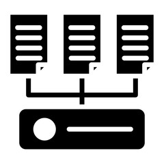 Sticker - Data Collection icon vector image. Can be used for Data Science.