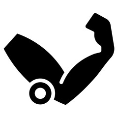 Sticker - Golfers Elbow icon vector image. Can be used for Body Ache.