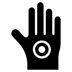 Poster - Hand Pain icon vector image. Can be used for Body Ache.