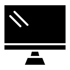 Poster - Monitor icon vector image. Can be used for Information Security.