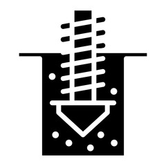 Poster - Mining Drill icon vector image. Can be used for Mining And Crafting.