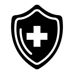 Wall Mural - Health Shield icon vector image. Can be used for Psychiatric Hospitals.