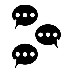 Poster - Chat Bubbles icon vector image. Can be used for Dating App.