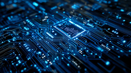 Business with technology, high technology for future. Generative AI Illustration.
