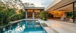 © isrofiyah - Modern Tropical Villa with Swimming Pool and Lush Greenery
