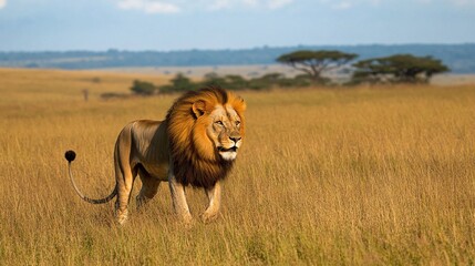 the king of the jungle lion in the wild