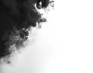 Aufkleber - Coffee, cigarettes, and tea with realistic smoke effect, isolated on transparent background