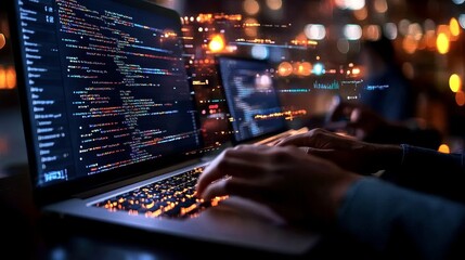 The hands and digital devices of a group of business people and software developers in an office are all focused on them.