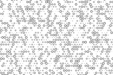 Poster - Modern abstract dot pattern with holes and grid