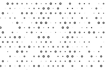 Poster - Abstract dotted grid with random hollow circles