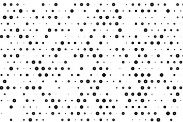 Poster - Staggered dot grid with circular hollow elements