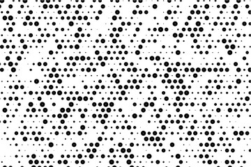 Poster - Modern abstract dot pattern with holes and grid