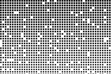 Aufkleber - Geometric black square pattern with random gaps