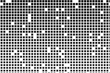 Aufkleber - Minimalist black squares with randomized gaps