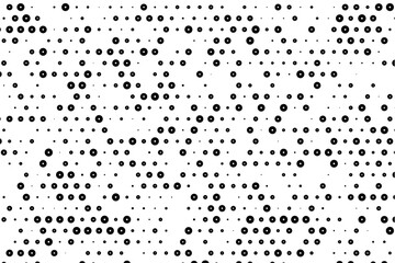 Poster - Staggered dot grid with circular hollow elements