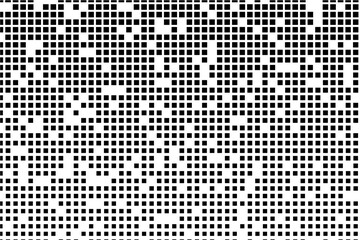 Aufkleber - Abstract grid pattern with shrinking black squares