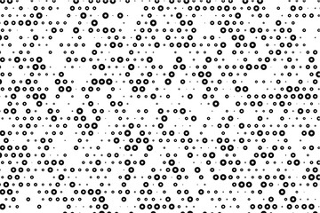Poster - Minimalist abstract background with holed dots grid
