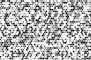 Poster - Minimalist staggered dotted grid with random sizes