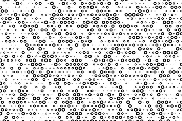 Poster - Staggered dot grid with circular hollow elements