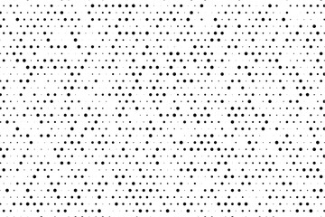 Poster - Staggered dot pattern with varied sizes on grid