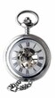 © Влада Яковенко - Classic silver pocket watch, white background, 4K hyperrealistic photo