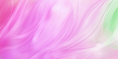 Poster - Abstract pink and green wavy background flowing in elegance