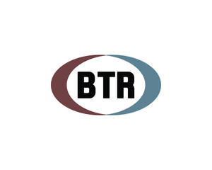 BTR logo design vector template. BTR