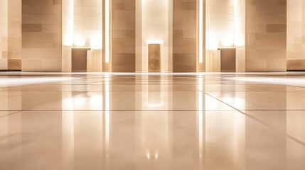 Poster - elegant smooth tile floor with subtle geometry