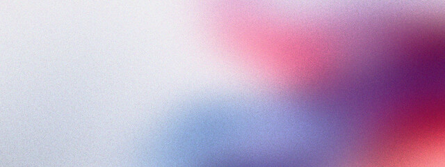 Fototapete - Trendy colorful abstract grainy background. Light bright mash gradient. White pink red purple color gradient background, grainy texture effect, poster banner landing page backdrop design Vivid colors