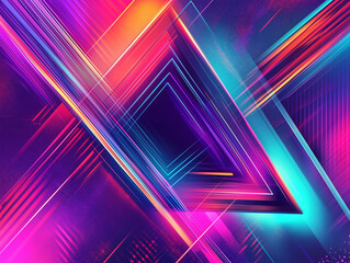 full color background abstract triangle