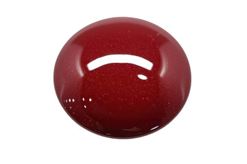 Aufkleber - A shiny red sphere with a glossy surface, perfect for various design and artistic compositions.