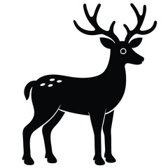 Poster - Christmas Reindeer Vector Art.