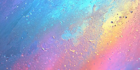 Poster - Vibrant Colorful Abstract Background with Water Droplets