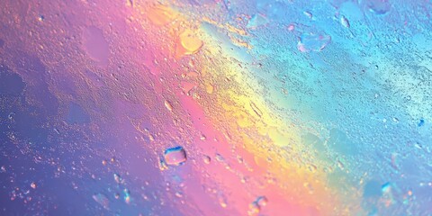 Poster - colorful abstract water droplets background