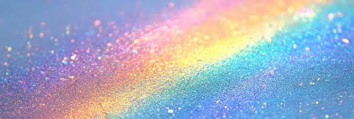 Poster - colorful glittery rainbow sparkle background