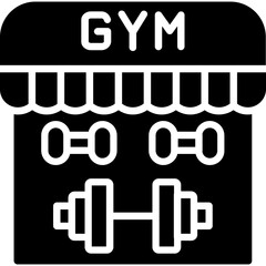 Canvas Print - Gym Icon